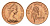 Фиджи 1 цент 1982 ФАО KM 39 бронза UNC 4687-1136