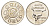 ЮАР жетон монетного двора 1999 никель UNC 4693-225