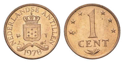 Нидерландские Антильские острова (Нидерландские Антилы) 1 цент 1978 Юлиана (1948-1980) KM 8 бронза UNC 4588-669