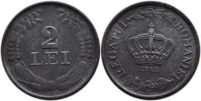 РУМЫНИЯ 2 ЛЕЯ 1941 KM 58 цинк 26-1461
