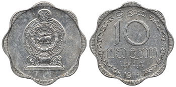 Шри-Ланка 10 центов 1978 KM 140 a алюминий 4118-455