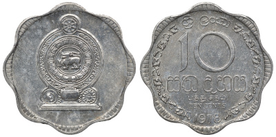 Шри-Ланка 10 центов 1978 KM 140 a алюминий 4118-455