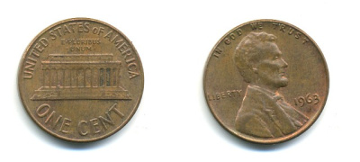 США 1 ЦЕНТ 1963 ЛИНКОЛЬН KM 201 медь цинк 76-566