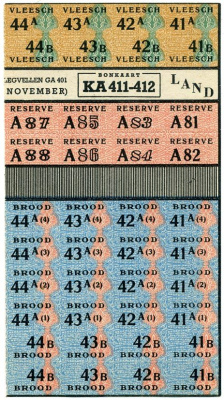 Нидерланды продуктовые карточки  ноябрь   бумага   435-5-1-1