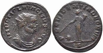 Римская Империя аврелианиан 275 Тацит PROVIDENTIA DEORVM Сисция Very fine RIC 155 бронза 1073-16-27