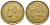 ФРАНЦИЯ 20 ФРАНКОВ 1950 В, 4 ПЕРА KM 917.2, LE FRANC 402.4 алюминиевая бронза 3856-423