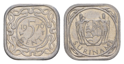 Суринам 5 центов 1976 KM 12a алюминий 4649-954