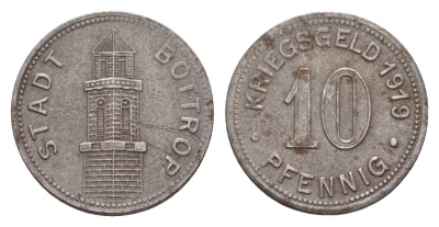 Боттроп 10 пфеннигов 1919 Funck 54.5, Men05 3327.1, Men18 4247.1 железо 4659-339