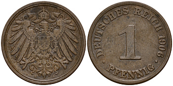 Германия 1 пфенниг 1906 A KM 10 бронза    4189-139