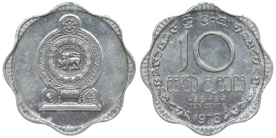 Шри-Ланка 10 центов 1978 KM 140 a алюминий 4118-937